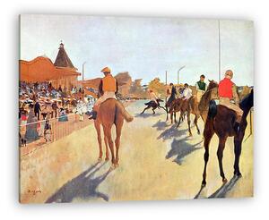 Edgar Degas: Zsokék a tribün előtt (vászonkép)