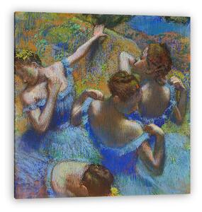 Edgar Degas: Balett-táncosnők kékben (vászonkép)