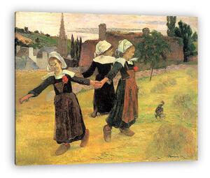 Paul Gauguin: Breton-i kislányok (vászonkép)
