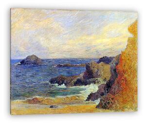 Paul Gauguin: Sziklás tengerpart (vászonkép)