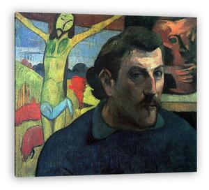 Paul Gauguin: Gauguin önarcképe, sárga Krisztussal (vászonkép)