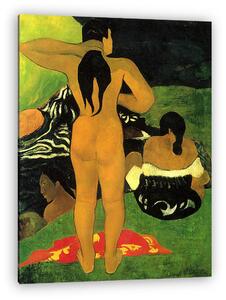Paul Gauguin: Tahiti nők a tengerparton (vászonkép)