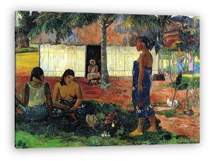 Paul Gauguin: Tahiti nők - Miért vagy dühös? (vászonkép)