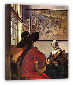 Jan Vermeer: Katona és nevető lány (vászonkép)