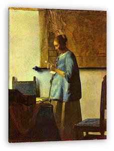 Jan Vermeer: Levelét olvasó hölgy (vászonkép)