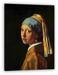 Jan Vermeer: Leány gyöngy fülbevalóval (vászonkép)