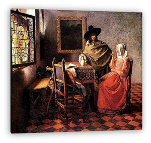 Jan Vermeer: Egy üveg bor (vászonkép)