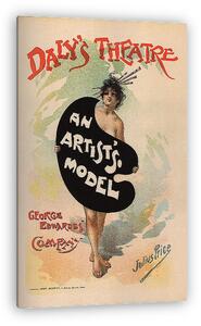Jules Chéret: An Artists Model (vászonkép)