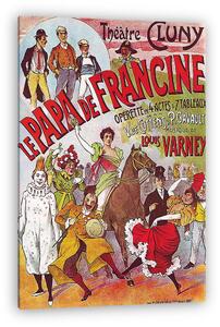 Jules Chéret: Le Papa de Francine (vászonkép)