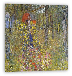 Gustav Klimt: Virágoskert feszülettel (vászonkép)