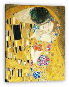 Gustav Klimt: A csók (részlet), 1908 (vászonkép)