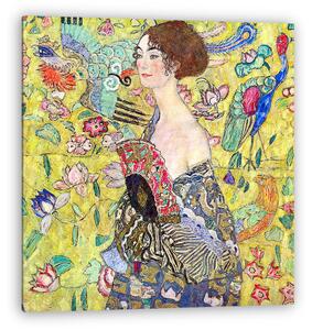 Gustav Klimt: Hölgy legyezővel, 1917 (vászonkép)