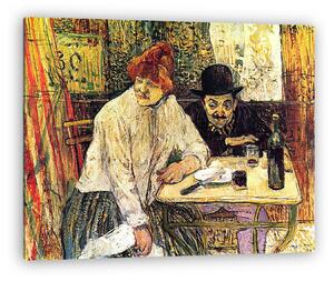 Henri de Toulouse Lautrec: Az étteremben (vászonkép)