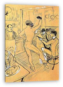 Henri de Toulouse Lautrec: Néger tánc Achille bárjában (vászonkép)