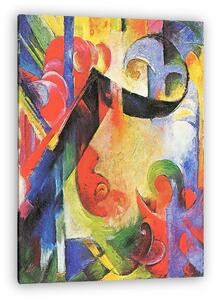 Franz Marc: Törött formák (vászonkép)