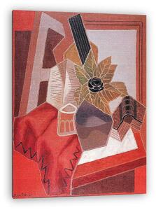 Juan Gris: Virágok az asztalon (vászonkép)