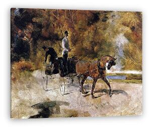 Henri de Toulouse Lautrec: Egylovas hintó (vászonkép)