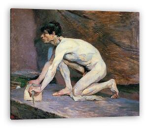 Henri de Toulouse Lautrec: Márvány polírozó (vászonkép)