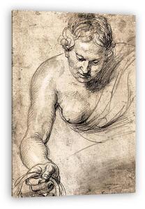 Peter Paul Rubens: Női alak (vászonkép)