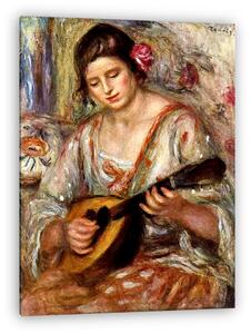 Pierre Auguste Renoir: Mandolinon játszó lány (vászonkép)