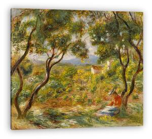 Pierre Auguste Renoir: Szőlőtőkék Cagnes-ban (vászonkép)