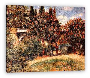 Pierre Auguste Renoir: Vasúti híd Chatou-nál (vászonkép)