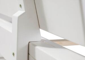 Massziv24 - VANCOUVER lucfenyőfa ágy, 160x200x87, fehér lakkozott