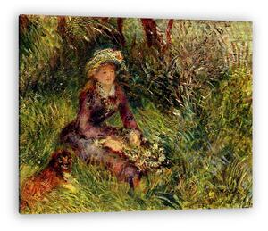 Pierre Auguste Renoir: Madame Renoir kutyával (vászonkép)