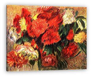 Pierre Auguste Renoir: Csendélet krizantémokkal (vászonkép)