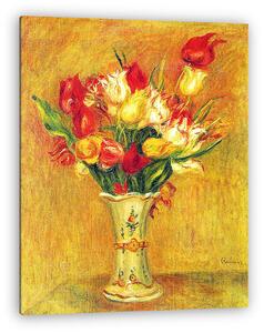 Pierre Auguste Renoir: Tulipánok vázában (vászonkép)