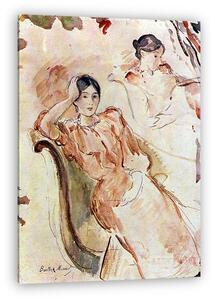 Berthe Morisot: Jeanne Pontillon portré tanulmány (vászonkép)
