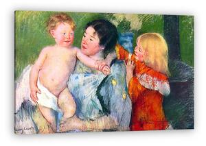 Mary Cassatt: Fürdetés után (vászonkép)