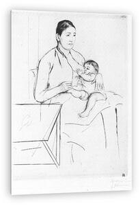 Mary Cassatt: Etetés (vászonkép)