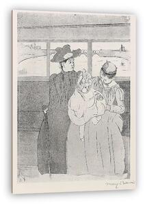 Mary Cassatt: Villamoson (vászonkép)