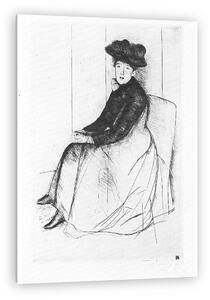 Mary Cassatt: Elgondolkozva (vászonkép)