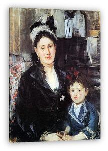 Berthe Morisot: Madame Boursier és lánya portréja (vászonkép)
