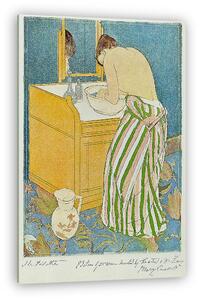 Mary Cassatt: A mosdóban (vászonkép)