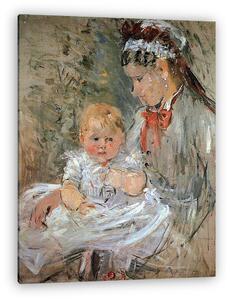 Berthe Morisot: Julie a dadussal (vászonkép)