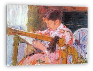Mary Cassatt: Lydia szövés közben (vászonkép)