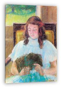 Mary Cassatt: Olvasó lány (vászonkép)