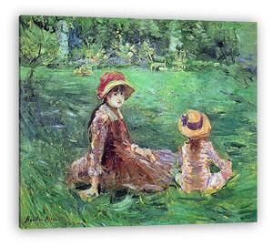 Berthe Morisot: A kertben, Maurecourt-ban (vászonkép)