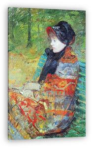 Mary Cassatt: Lydia profilból (vászonkép)