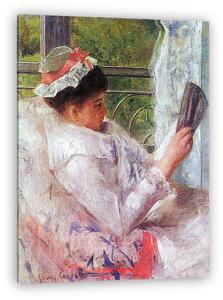 Mary Cassatt: Lydia Cassat olvas (vászonkép)