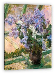 Mary Cassatt: Virágok az ablakban (vászonkép)