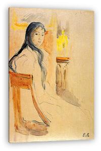 Berthe Morisot: Pihenő fiatal lány (vászonkép)