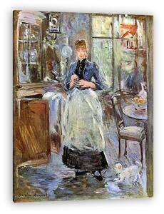 Berthe Morisot: Az ebédlőben (vászonkép)