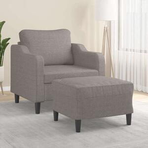 VidaXL tópszínű szövet kanapéfotel lábtartóval 60 cm