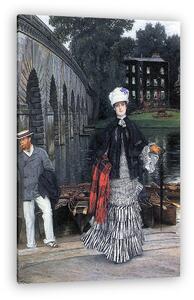 James Tissot: Visszatérés a hajókirándulásról (vászonkép)