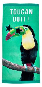 Zöld pamut strandtörölköző 76x160 cm Toucan Do It – Catherine Lansfield