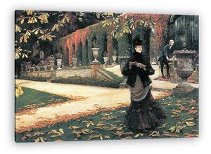 James Tissot: Nő a parkban (vászonkép)